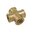 Kreuz-Stück aus bleifreier Siliziumbronze (Rotguss) Nr. 3180 I/I Flach