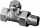 Heimeier Regulux Verschraubung 1/2"D RG vernickelt mit Entleerung 0352-02.000