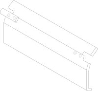 5077162 Klappe 846 mm breit 10 Glieder Buderus Ersatzteil