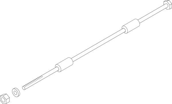 5128030 Ankerstange M16x2360 kpl Ersatz Buderus Ersatzteil