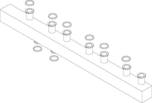 63033434 Heizkreisverteiler HKV4 DN25/2" Buderus Ersatzteil