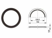63043454 Dichtring 120x152x10mm everp Buderus Ersatzteil