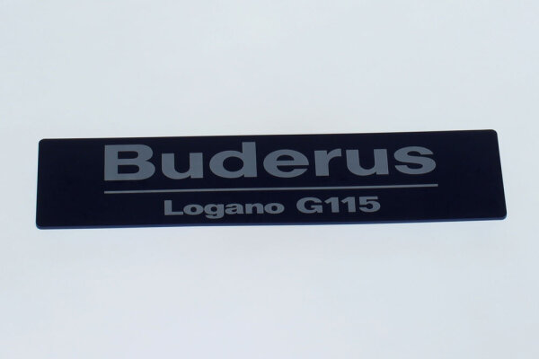 67902824 Geräteschild Logano G115 everp Buderus Ersatzteil