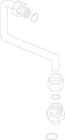 7100833 Verbindungsrohr Armatur/Brenner kpl Buderus...