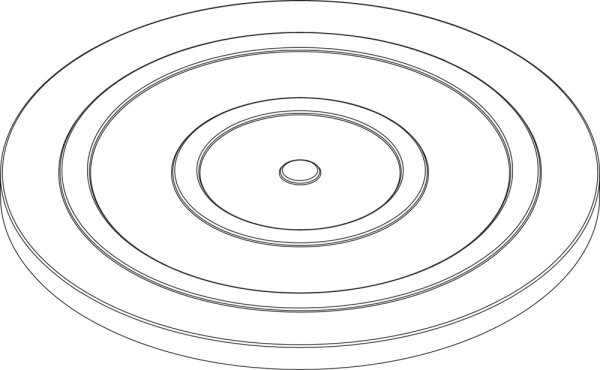 7735501785 Verkleidungsdeckel D1029.6 Schwarz everp Buderus Ersatzteil