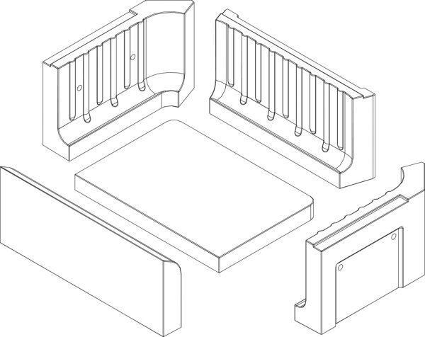 7736600751 Set Brennraumauskleidung unten everp Buderus Ersatzteil