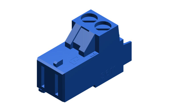 7747023963 Anschlussklemme 2-pol FA blau everp Buderus Ersatzteil