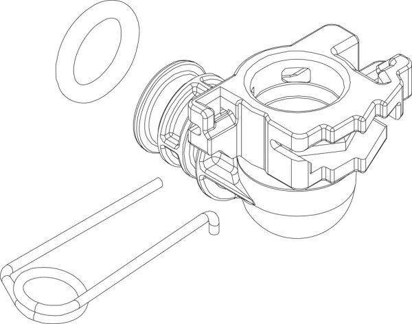 87105062860 Adapter Buderus Ersatzteil