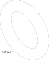 87161074400 O-Ring 7,75 x 2,1 L (1x) Buderus Ersatzteil