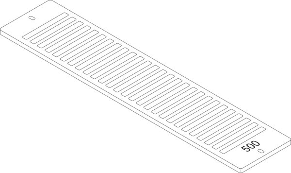 87183403050 Aufsteckgitter 20/22-500 RAL9016 everp Buderus Ersatzteil
