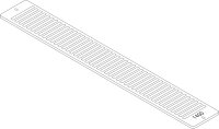 87183403140 Aufsteckgitter 20/22-1400 RAL9016 everp...