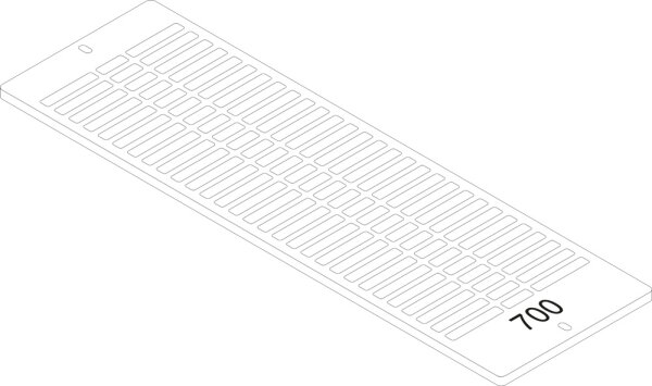 87183404070 Aufsteckgitter 30/33-700 RAL9016 everp Buderus Ersatzteil