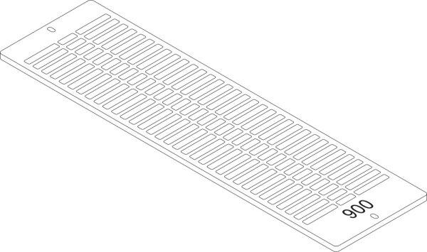 87183404090 Aufsteckgitter 30/33-900 RAL9016 everp Buderus Ersatzteil