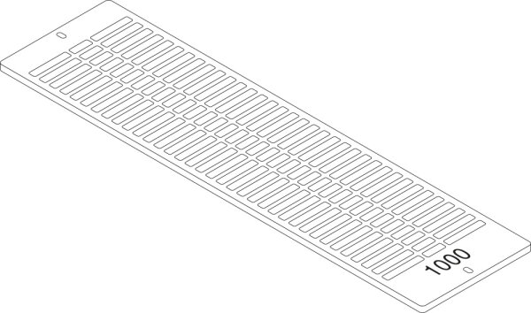 87183404100 Aufsteckgitter 30/33-1000 RAL9016 everp Buderus Ersatzteil