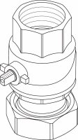 87185321360 Kugelhahn DN25 Pumpe Buderus Ersatzteil