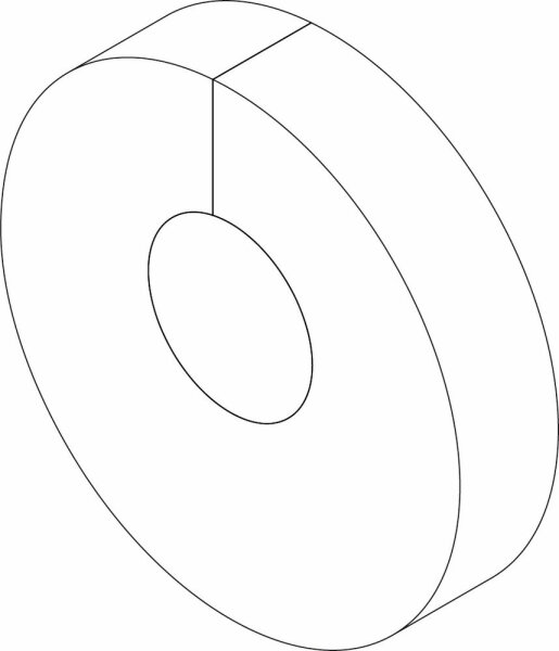 87185422370 Rosette Flansch D150x55x40 weiß Buderus Ersatzteil