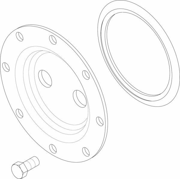 87185422590 Handlochdeckel DN120-2x24 Thermog. everp Buderus Ersatzteil