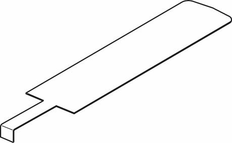 87185763130 Heizgaslenkplatte Zug 2 404mm Buderus Ersatzteil