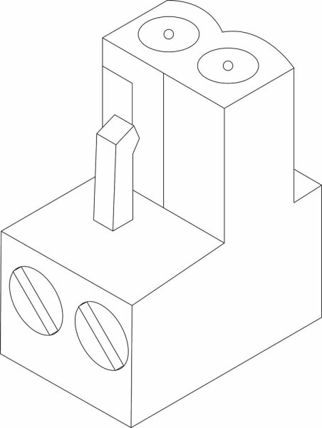 8718582620 Anschlussklemme 2-polig signalbraun Buderus Ersatzteil