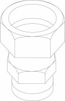 8718590190 Pumpenverschraubung 1" x 3/4"AG...