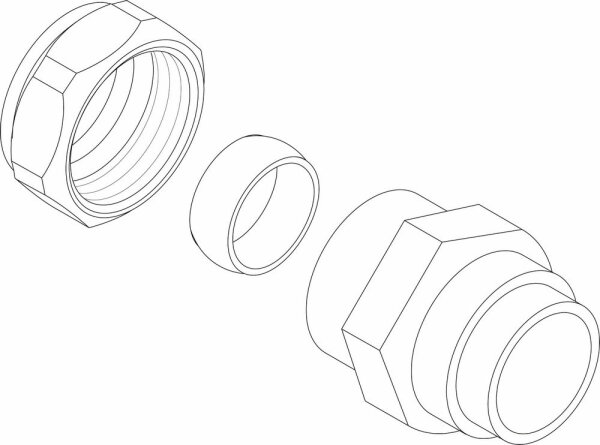 8718590192 Klemmring-Verschraubung 3/4"x22 everp Buderus Ersatzteil
