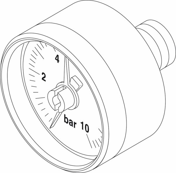 8718590193 Manometer 4 bar, 1/4" everp Buderus Ersatzteil