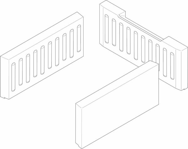 8718590737 Set Brennraumauskleidung Mitte everp Buderus Ersatzteil
