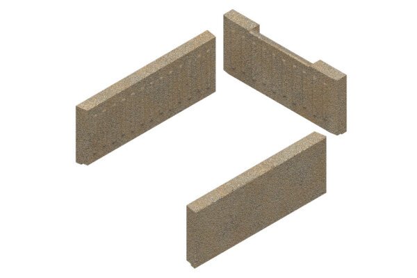 8718594154 Set Brennraumauskleidung Mitte everp Buderus Ersatzteil
