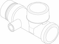 8718595434 T-Stück G11/2 mit Muffe G1/4 RL everp...