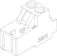 8718598882 Anschlussklemme 2-pol SI orange everp Buderus...