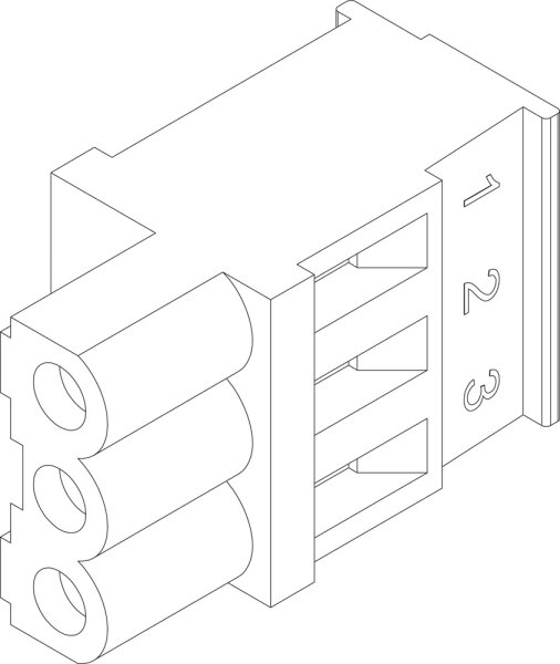 8718599142 Anschlussklemme 3-pol ModBus rosa everp Buderus Ersatzteil