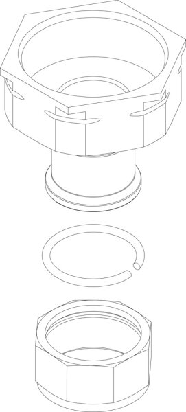 87186454830 Adapter Set Pumpe Buderus Ersatzteil