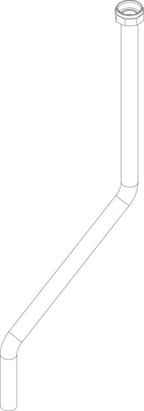 87186660370 Rohr RL oben Buderus Ersatzteil