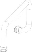 87186661140 Rohr 2 RL unten Buderus Ersatzteil
