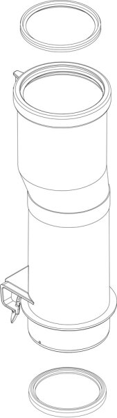 87186661830 Abgasrohr Buderus Ersatzteil