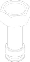 87186661910 Zwischenstück unten Ladepumpe Buderus...