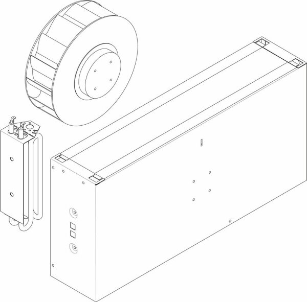 87186664070 Gebläse mit Vorwärmer Buderus Ersatzteil