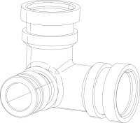 87186675350 T-Stück Buderus Ersatzteil