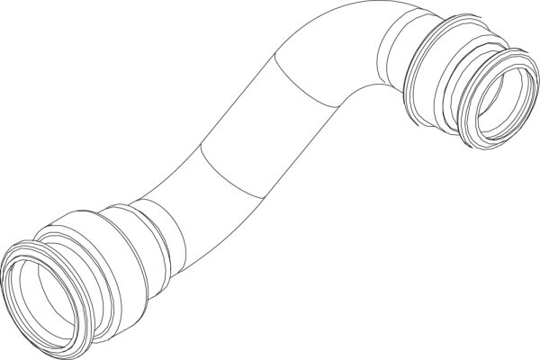 87186680320 Rohr RL Zwischenstück Hydralik Buderus Ersatzteil