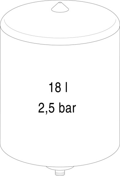 87186689480 Ausdehnungsgefäß Solar Buderus Ersatzteil
