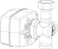 87186690110 Ventil mit Motor Buderus Ersatzteil