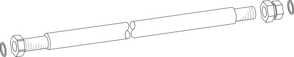 87186694440 Rohr Wellrohr Solar G3/4 Buderus Ersatzteil