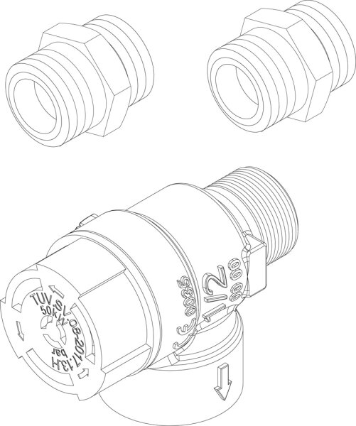 8732919523 Sicherheitsventil everp. Buderus Ersatzteil