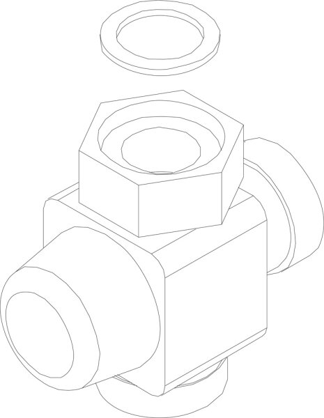 8732919527 Rücklaufanhebung everp. Buderus Ersatzteil