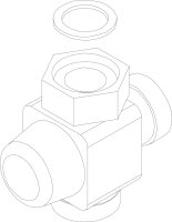 8732919527 Rücklaufanhebung everp. Buderus Ersatzteil