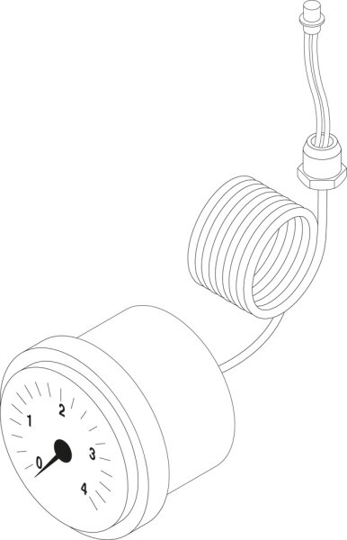 8732919589 Manometer everp. Buderus Ersatzteil
