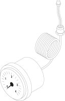 8732919589 Manometer everp. Buderus Ersatzteil