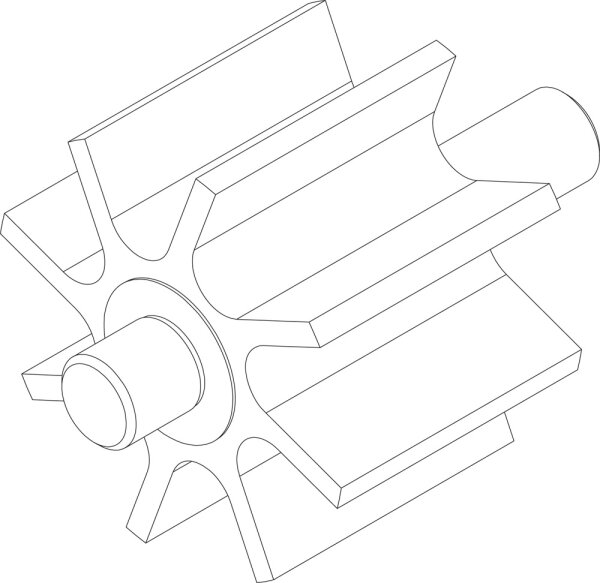 8732920415 Zellenrad everp. Buderus Ersatzteil