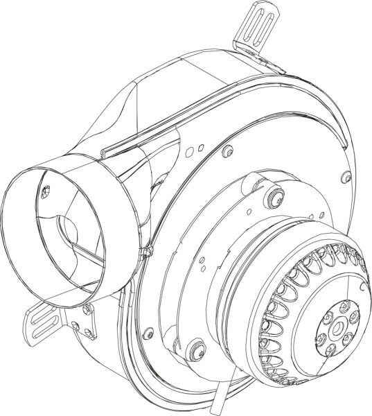 8732920421 Abgasventilator everp. Buderus Ersatzteil