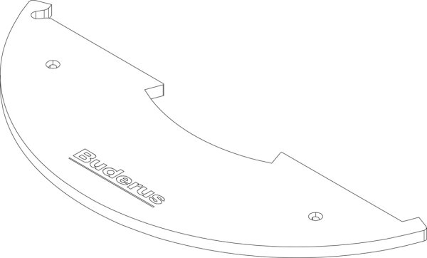 8732926134 Schieberblende mit Symbole everp. Buderus Ersatzteil